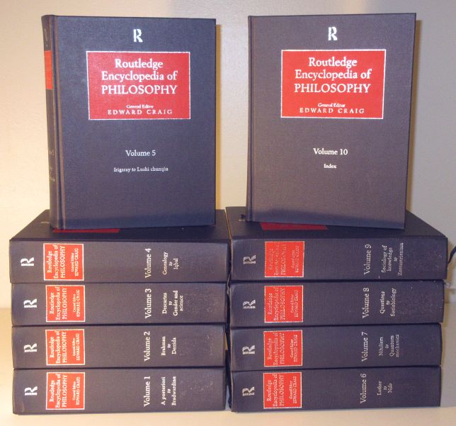 Routledge Encyclopedia Of Philosophy 10 Volume Set